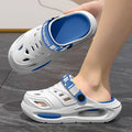 Orthopedic Slippers with Arch Support Anti Slip Soft Sole Summer Cool Hole Shoes Thick Bottom Breathable Walking Sandals Zpaxo 44-45 As shown