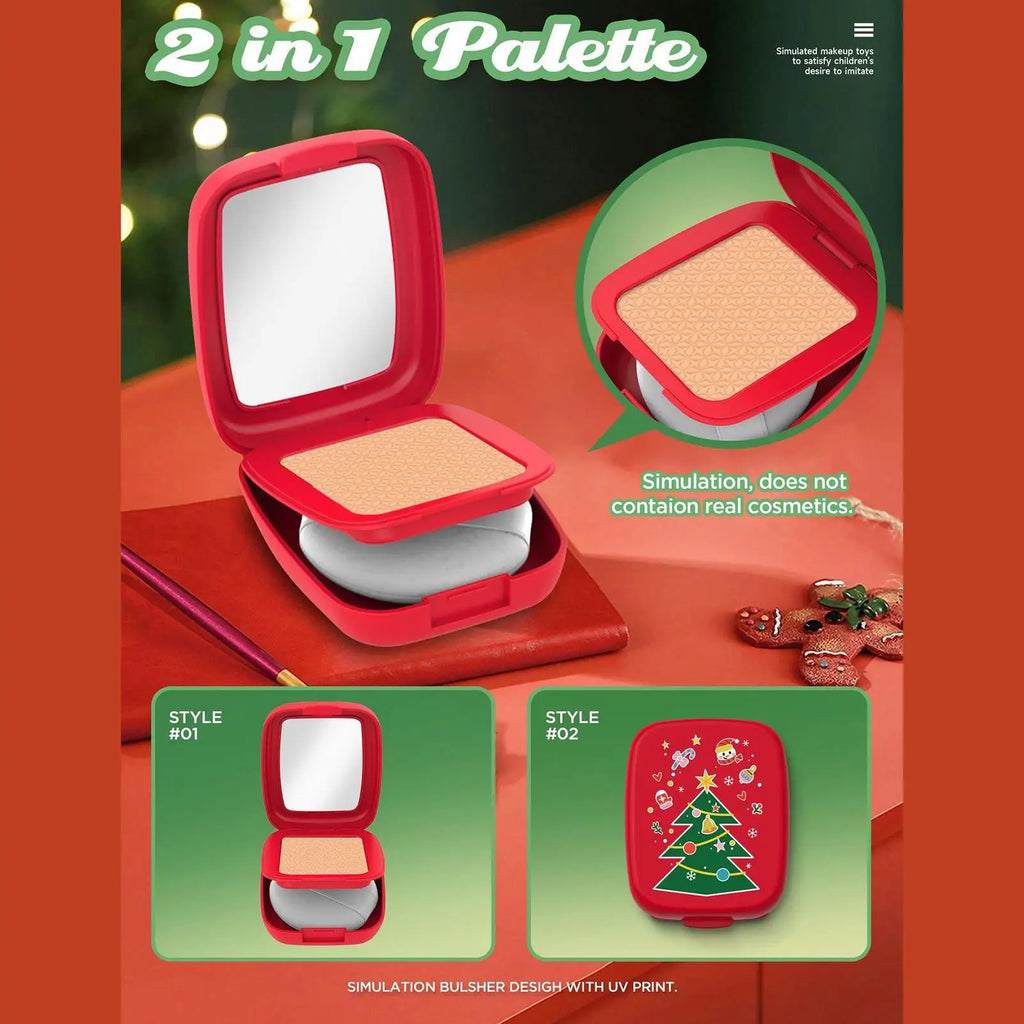 Toddler Pretend Makeup Kids Fake Christmas Cosmetic Set Realistic Toddler Pretend Play Makeup Kit For Birthday Christmas Zpaxo