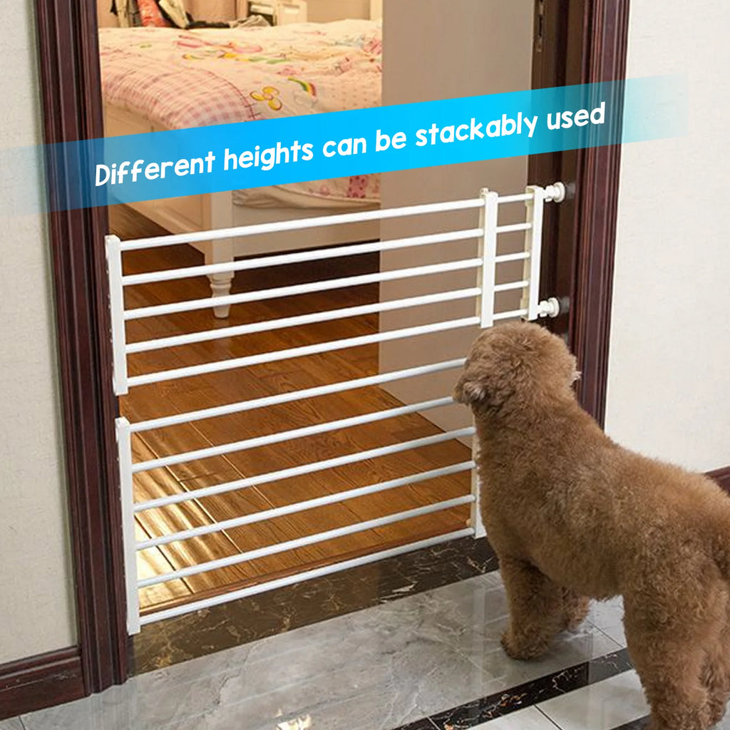 Small Pet Gate Adjustable Sturdy Easy Installation Short Expandable