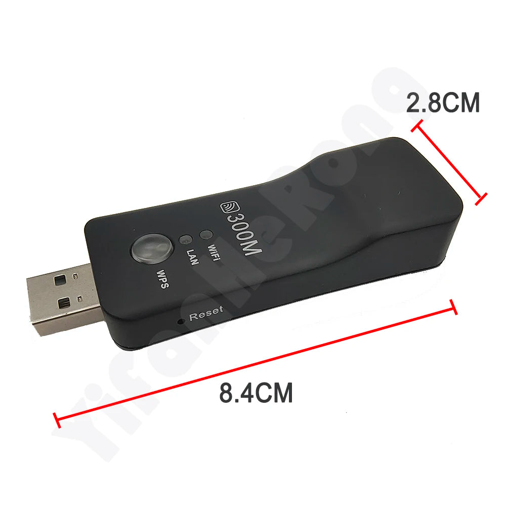 Wireless USB Universal 300Mbps For Smart TV Wifi Repeater Adapter Ethernet Network Repeater for Samsung Sony LG TV Zpaxo