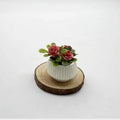 Doll House Living Room Scene Decoration Mini Rose Plant Potted Plants Zpaxo A2