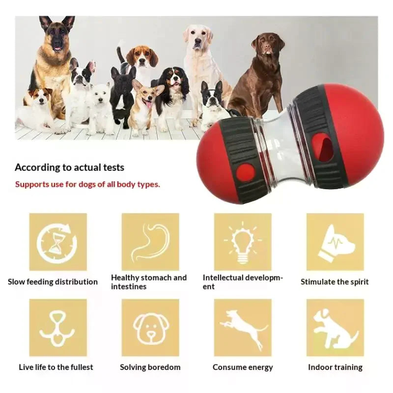 Pet Toys Elliptical Track Rolling Increase Intelligence Ball Leaky Zpaxo