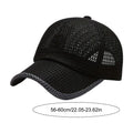 Mesh Baseball Caps Breathable Summer Caps Dad Hat Outdoor Fishing Hats for Men Women Outdoor Sports Hiking Walking sport Hats Zpaxo Black