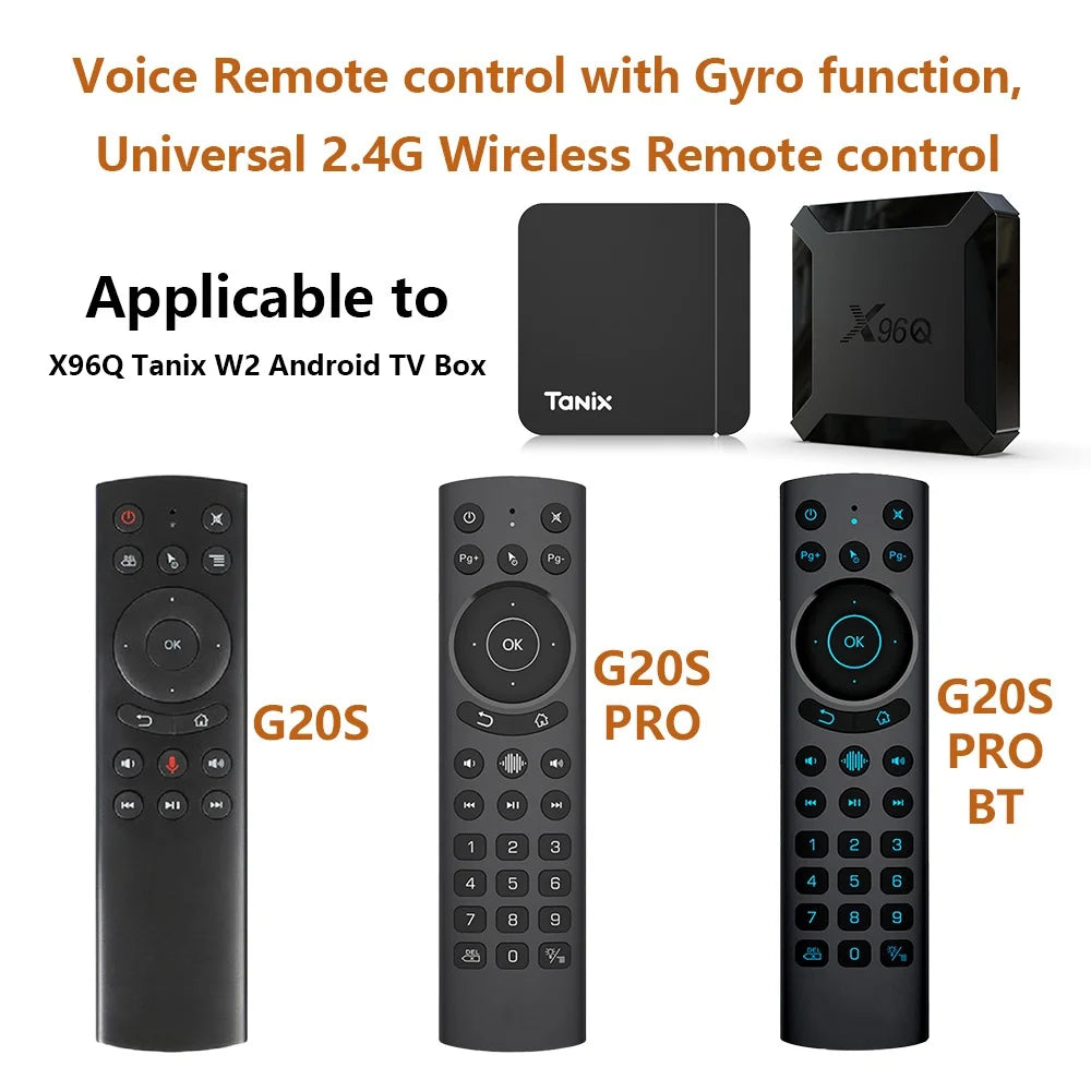 G20S Voice Remote Control G20SPro BT Wireless Air Mouse Gyroscope Zpaxo