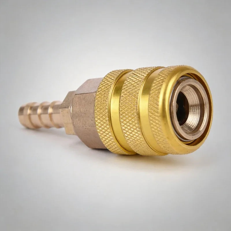 8mm Brass Leakproof Tire Inflation Quick Connector Adapter