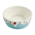 1Pc Creative Ceramic Hamster Food Bowl Anti Spill Stable Rabbit Food Dish Feeding Bowl for Ferret Chinchilla Hamster Dwarf Rat Zpaxo Blue