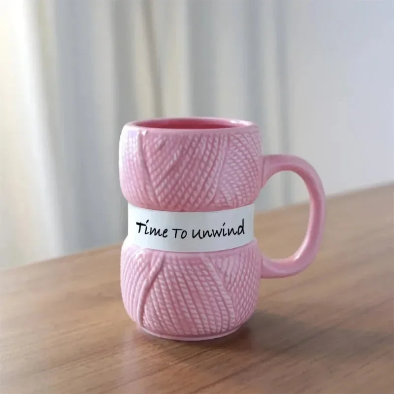 Knit Style Ceramic Coffee Mug – Cute Gift Tea Cup Ceramic Coffee Mug Zpaxo