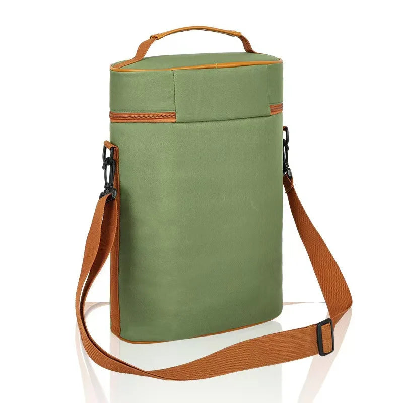 Insulated Wine Carrier Bag – Crossbody Cooler for Travel Insulated Wine Bag Zpaxo