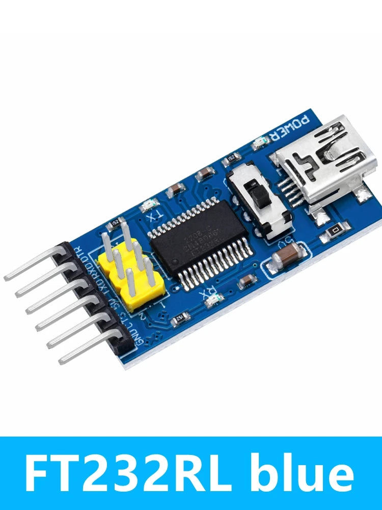 FT232RL FT232BL FTDI USB-TTL Serial Adapter Module 3 3V-5 5V Mini Zpaxo FT232RL blue