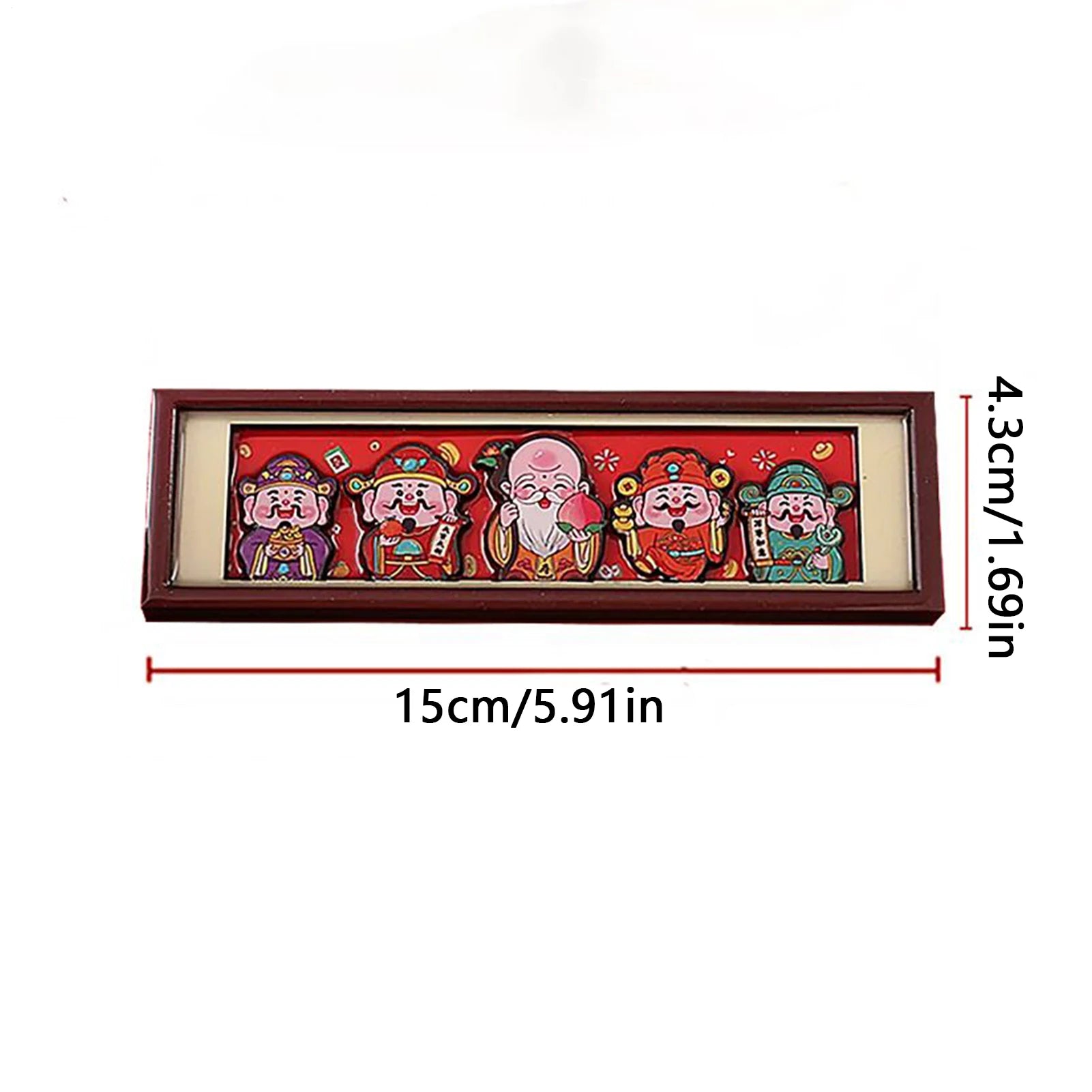 Fridge Magnets Wooden Couplet Design Harmonious Reusable Refrigerator