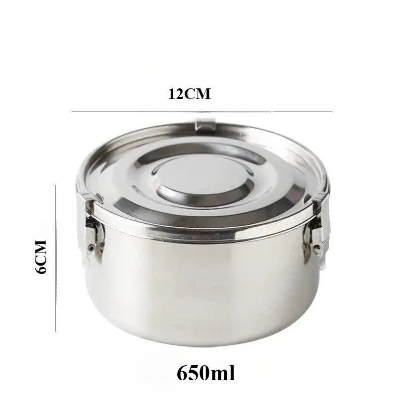 304 Stainlesss Steel Lunch Boxes Leak Proof Picnic Box Seals Lid