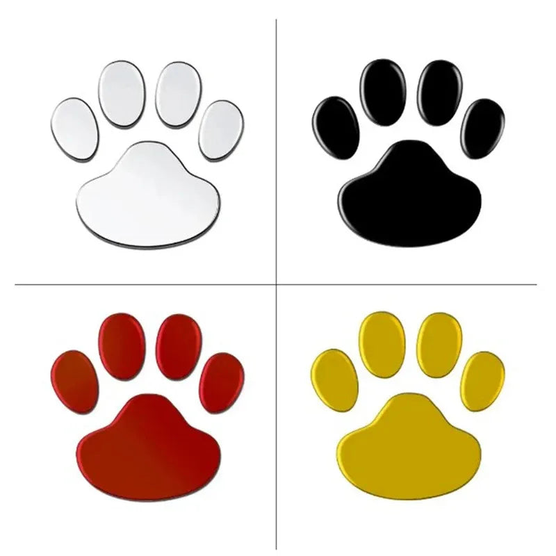 Cat & Dog Paw Print Car Stickers – Bumper & Window Decals