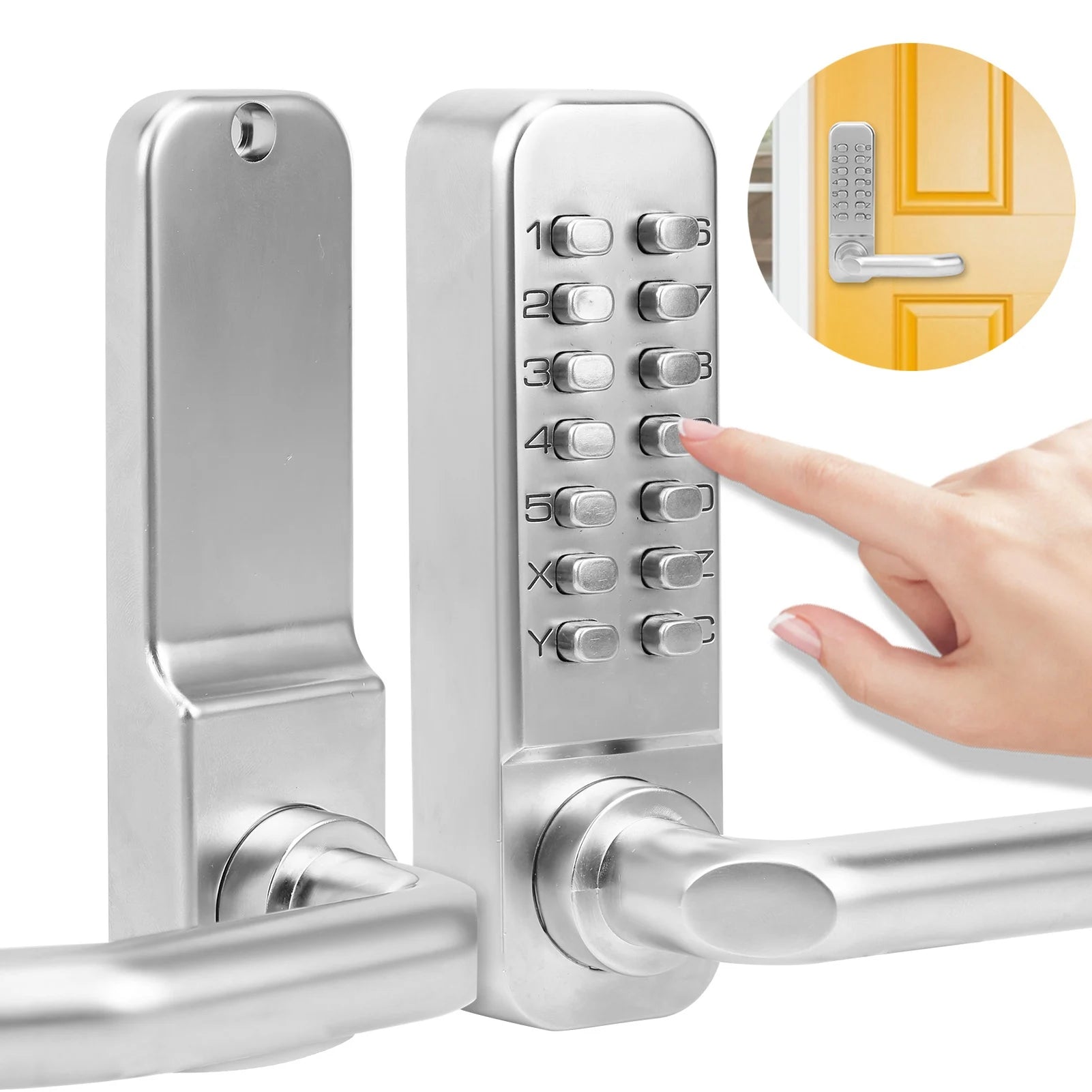 Home Security Device Keyless Entry Smart Mechanical Door Lock Digital