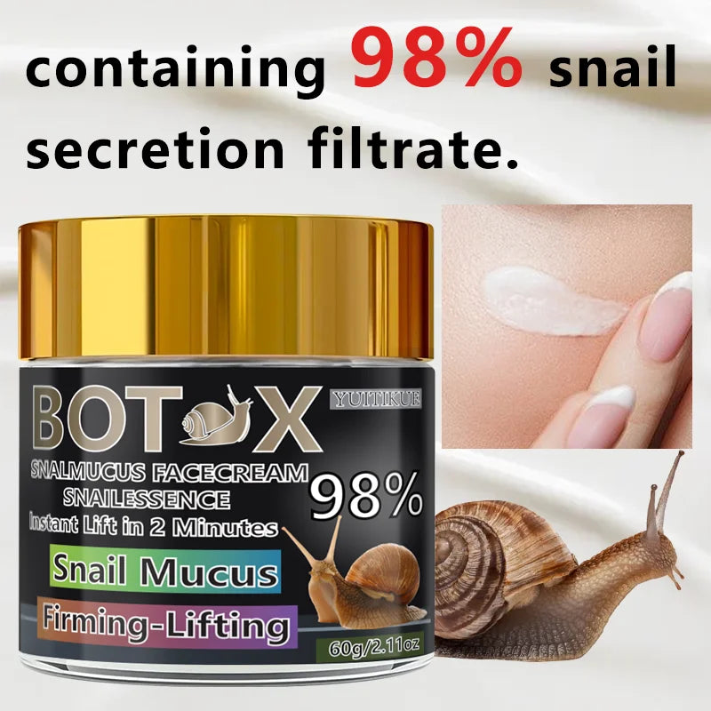 YUITIKUE 98% Snail Mucus Face Cream – Lift, Firm & Hydrate Snail Mucus Face Cream Zpaxo
