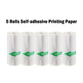 57mm Colorful Thermal Label Sticker Paper – Bluetooth Inkless Printer Thermal Label Paper Zpaxo 5pcs Self-adhesive