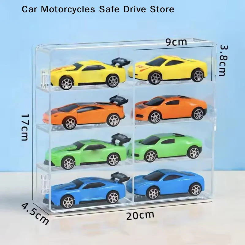 CM8-grid Acrylic Storage Rack Creative Toys Gifts Transparent Display