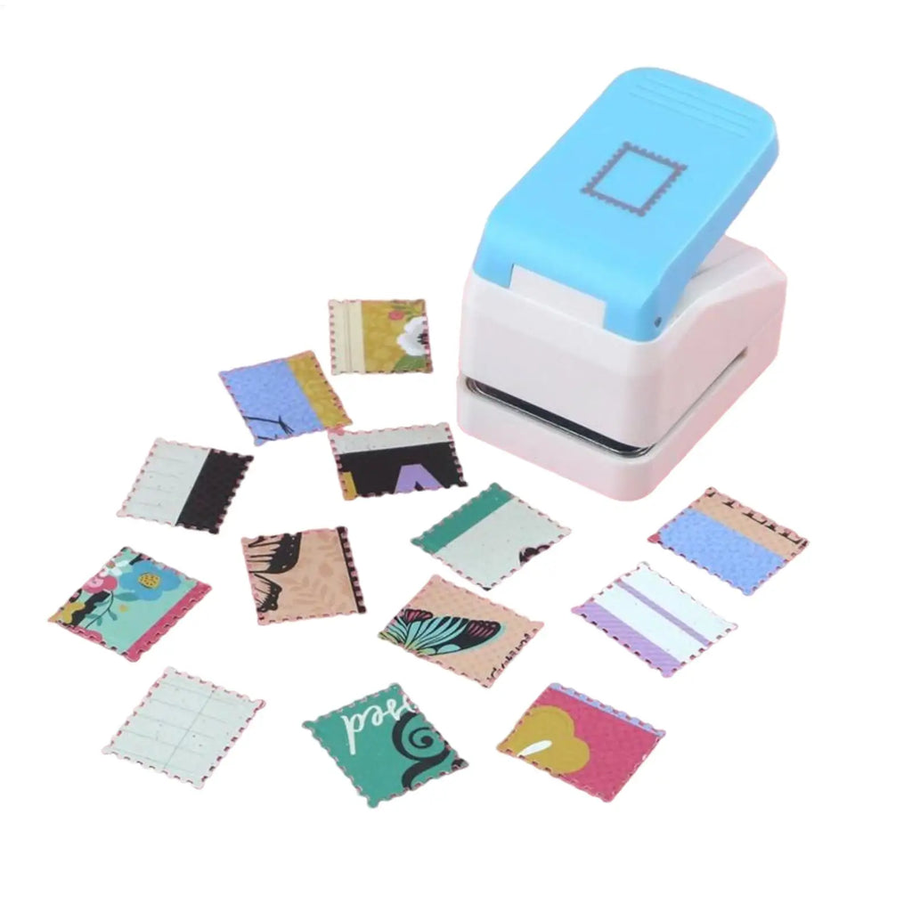 Square Stamp Puncher Hole Embossing Cutter Craft Shape Punch Tool