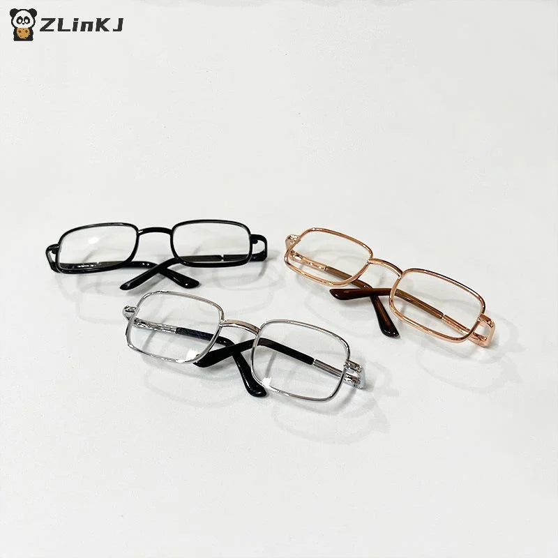 ▶1/6 Blythe Doll Metal Glasses Accessories Photography Props 8.5cm For 20cm Cotton Doll Action Figure Zpaxo