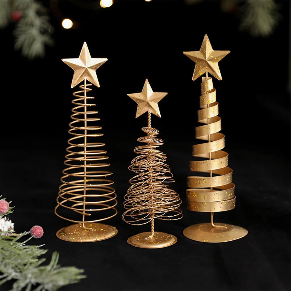 Iron Star Mini Christmas Tree Ornament – Nordic Gold Decor