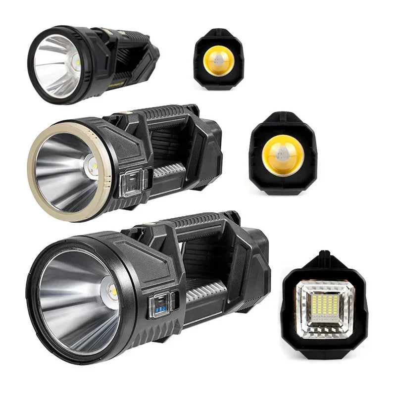 POCKETMAN XHP70 Solar LED Searchlight – USB Rechargeable Lantern