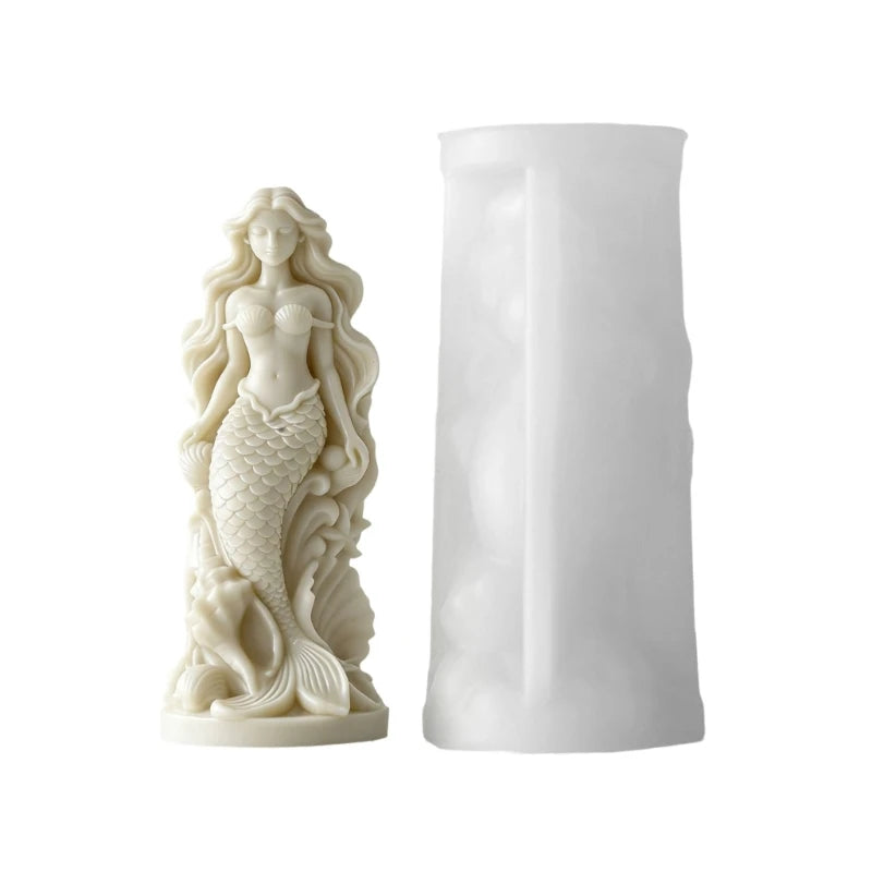 Heat Resistant Silicone Mermaids Mould Creative Soap Making