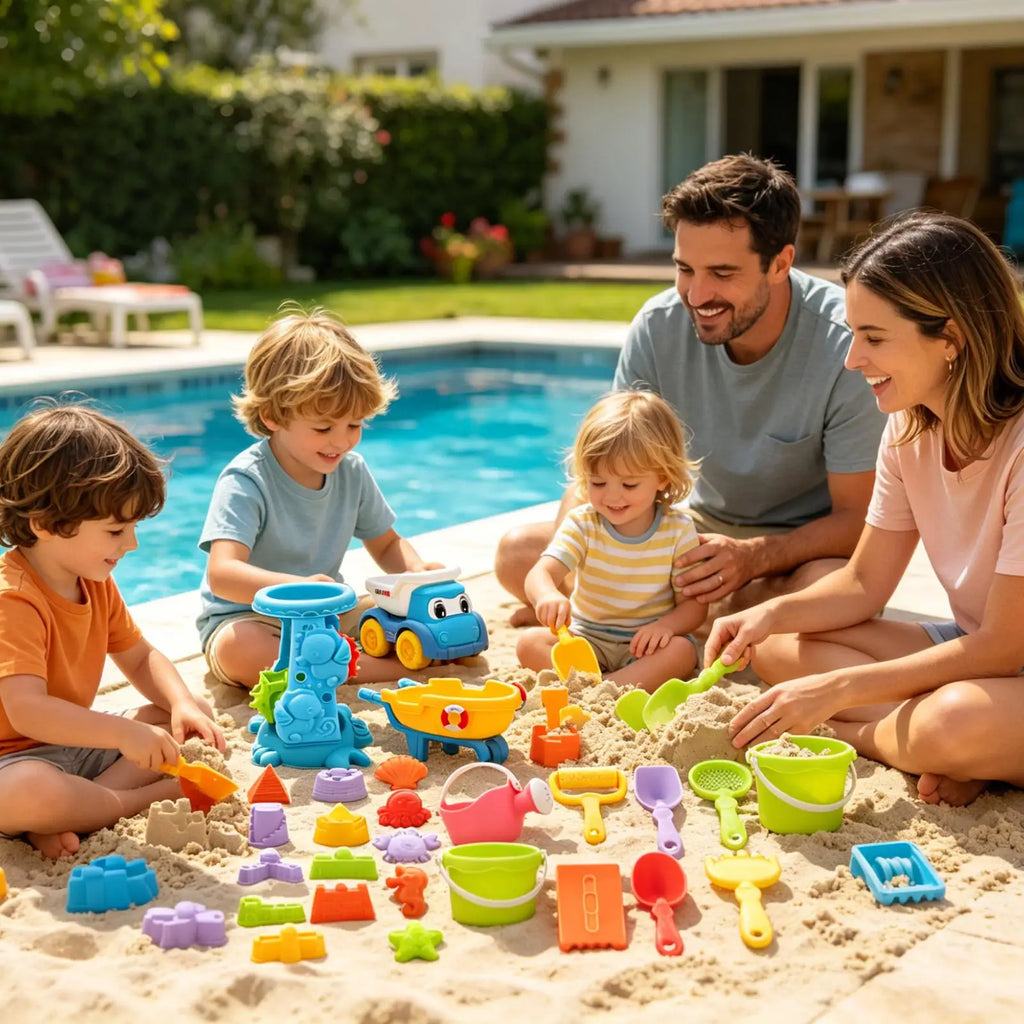 Sand Toys 30-pieces Fun Digging Exploration Building Tool Beach Zpaxo