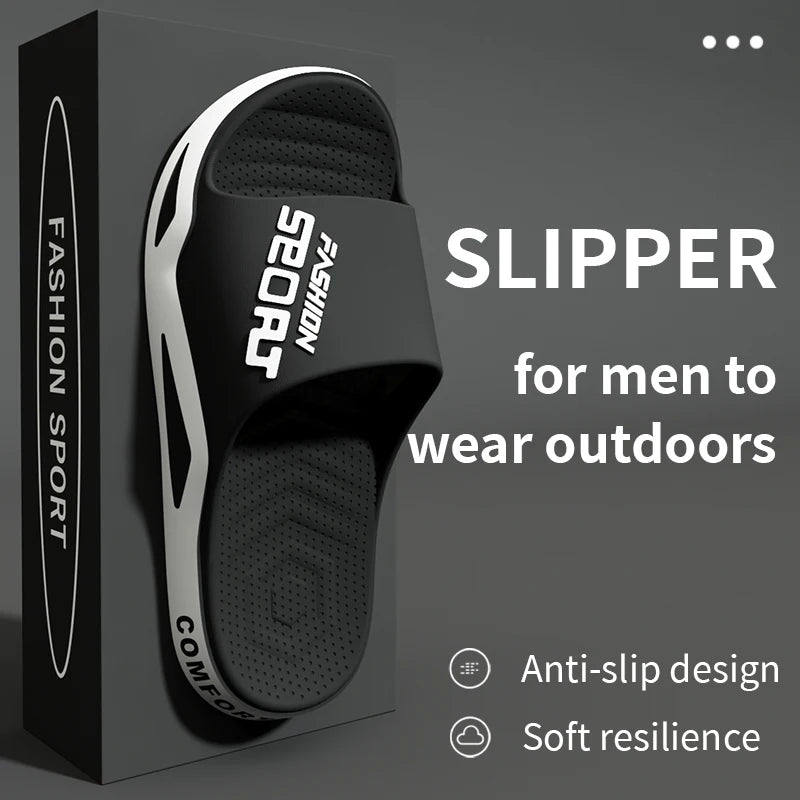 Men's Summer Fashion Slippers Home Soft Soles PVC Durable Material