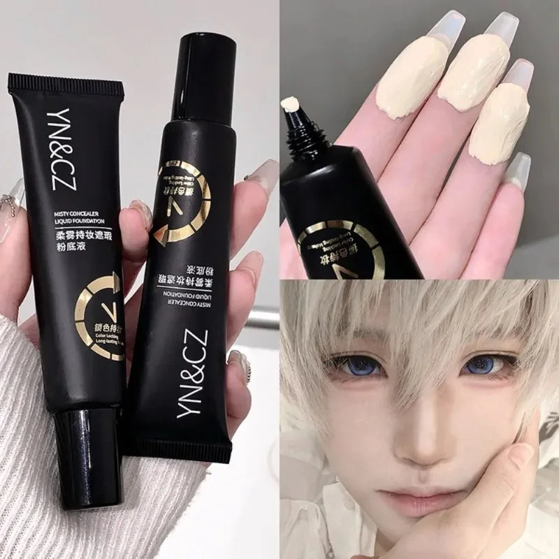 White Liquid Foundation Waterproof Full Coverage Cosplay Concealer