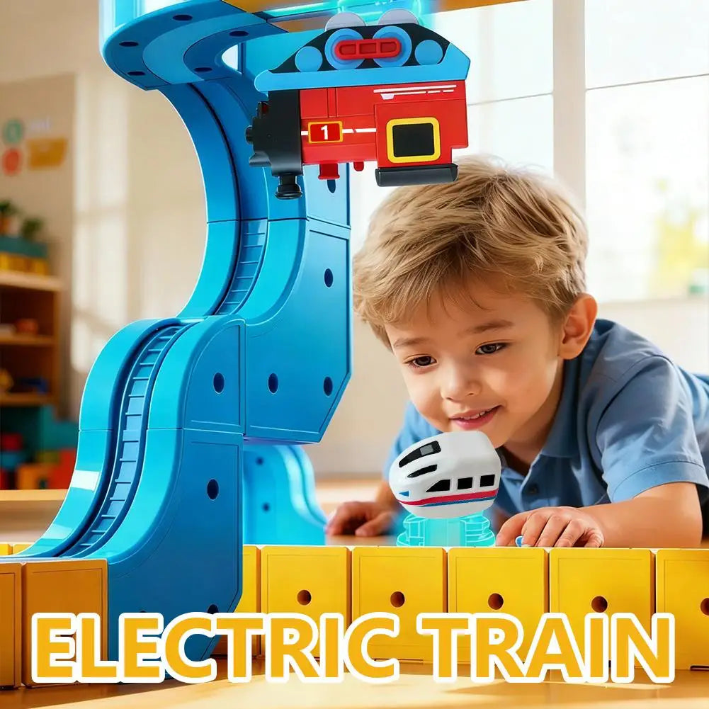 Electric Magnetic Train Toy Set – Kids Educational Gift Electric Train Set Zpaxo