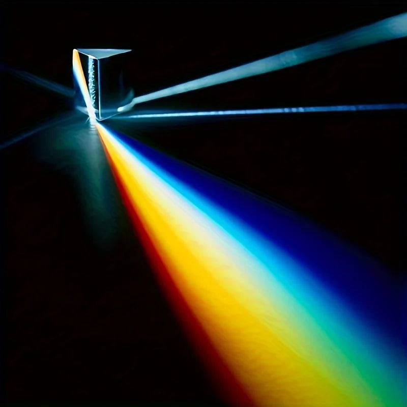 Physics Science Toy Triple Prism Glass Reflecting Light Spectrum