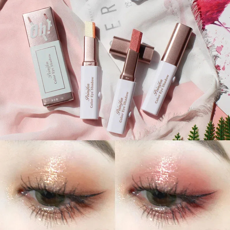 1 Pearly Glitter Highlighter Eyeshadow Stick Waterproof Long Lasting