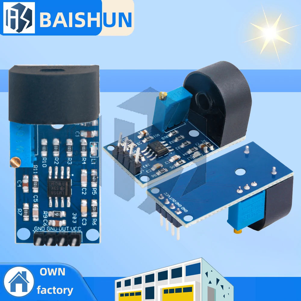 ZMCT103C 5A Precision Micro Current Transformer Module Single-Phase AC Current Sensor for Arduino Zpaxo