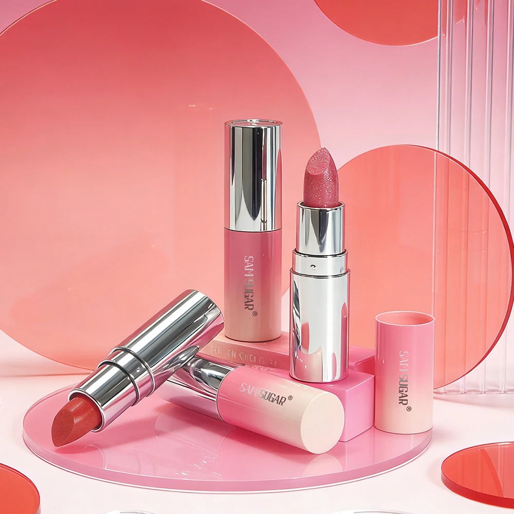 Waterproof Diamond Glitter Lipstick Long-lasting Easy-to-apply