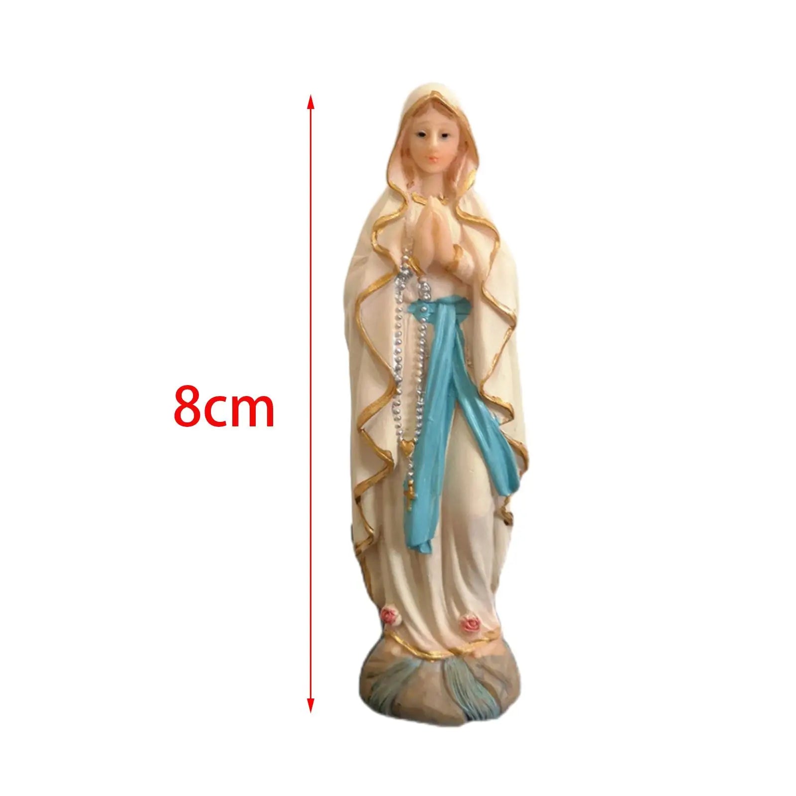 Blessed Luther Sculpture Desk Display Religious Catholic Figure Lady of Luther Figurine for Shelf Office Tabletop Home Desk Zpaxo