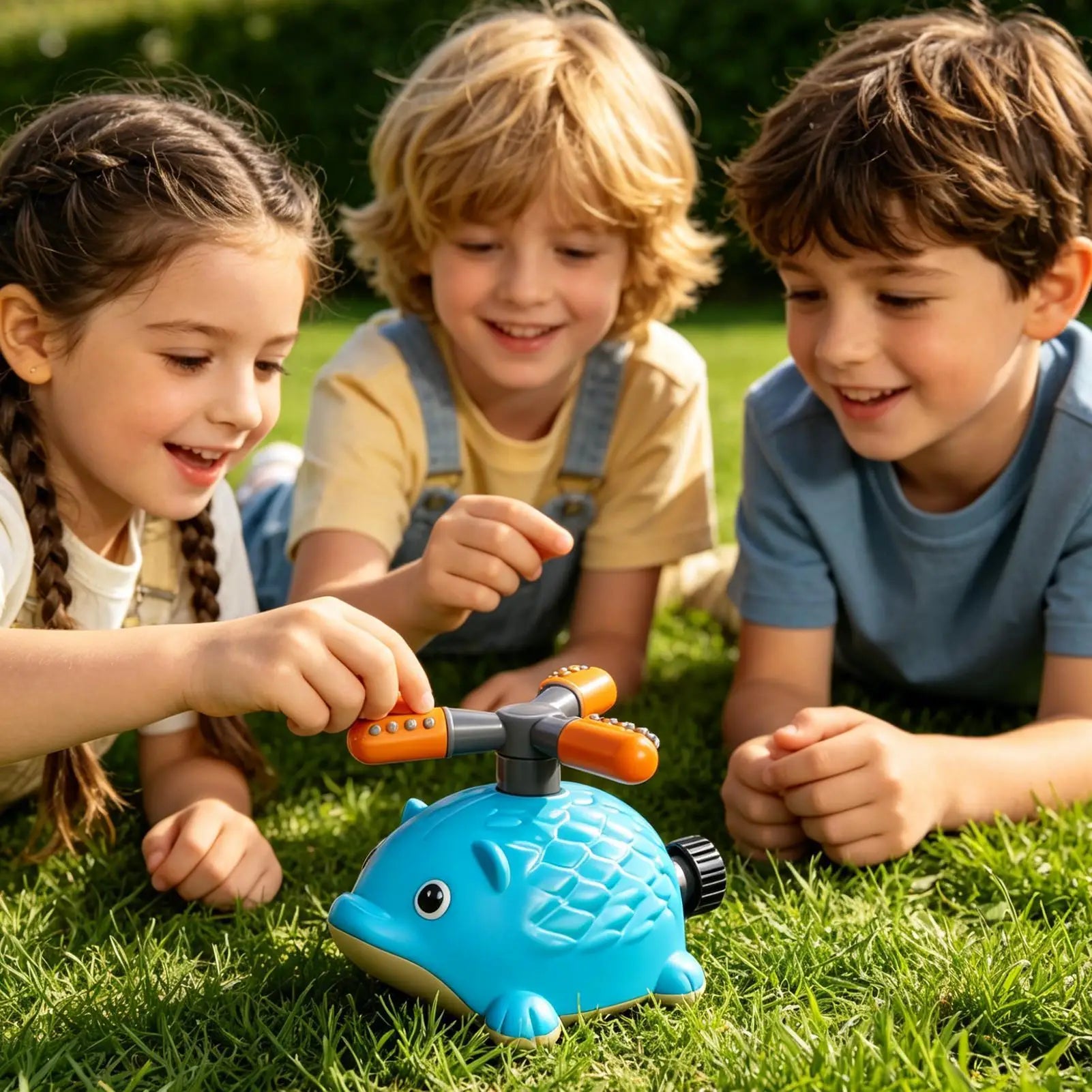 Kids Water Sprinkler Summer Interactive Sprayer Toys Rocket Launch Kids Water Sprinklers For Outside For Garden Lawn Park Pool Zpaxo