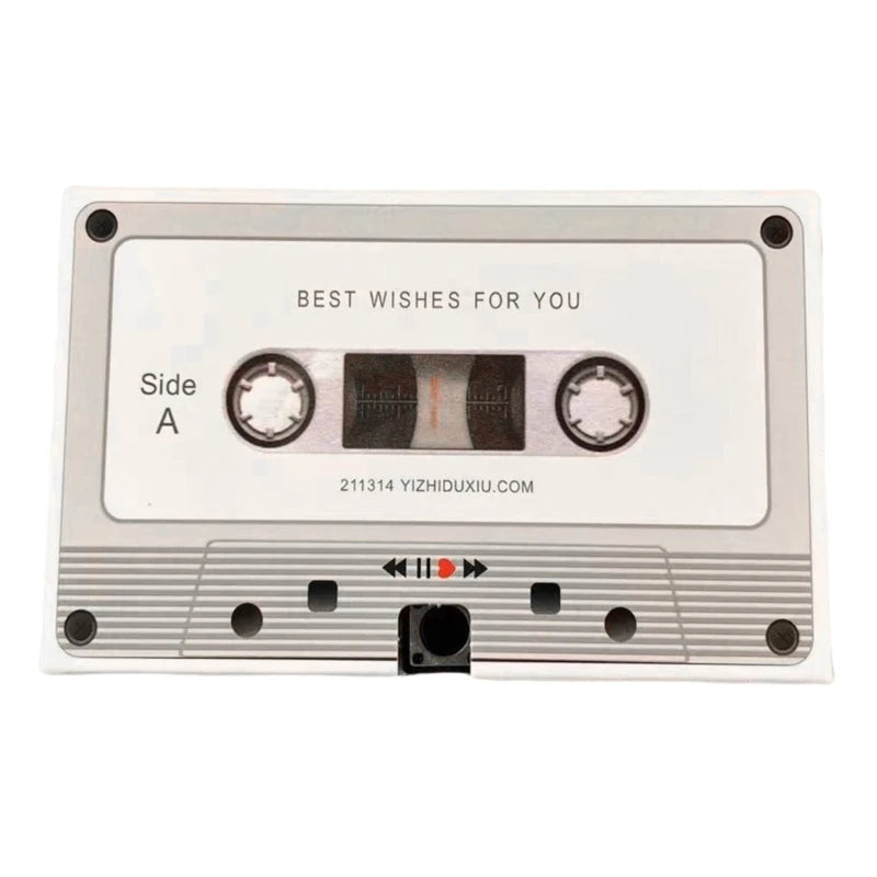 Message Recorder Cassette Recording Voice Tape Greeting Card Handmade Anniversary Gift Handmade Surprise for Birthdays Zpaxo