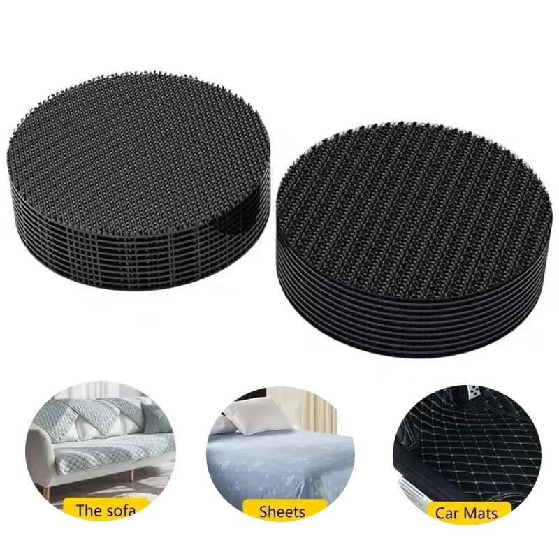 Super Strong Sewing Double-sided Tape Very Strong Adhesive Velcros Scratch Attaches Cable Organizer DIY Carpet Fasteners Auto Zpaxo Round 5x5 60pcs -30 set