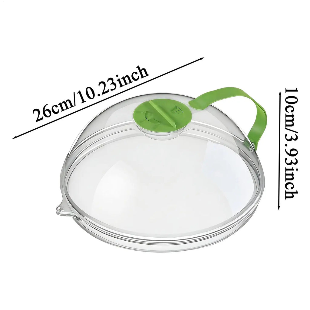 Microwave Cover Reusable Guard Handle Heat-resistant Food Soup Sauces