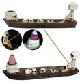 Skull Boat Incense Holder Ghost Fishing Burner Creative Skeleton
