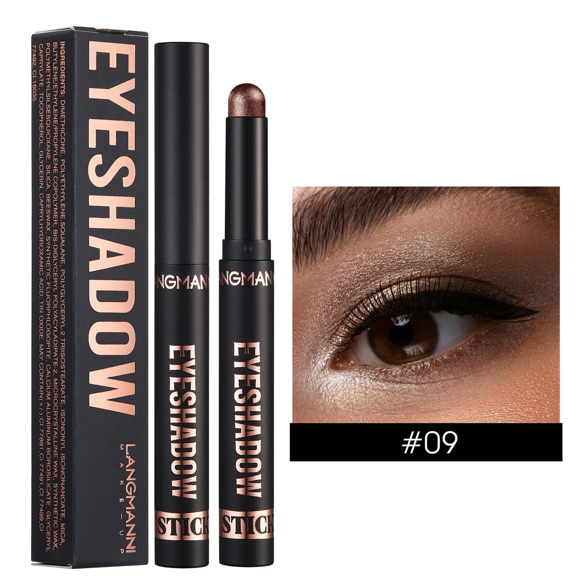 Waterproof Pearlescent Eyeshadow Pencil Stick Lasting Glitter Shimmer Zpaxo 09