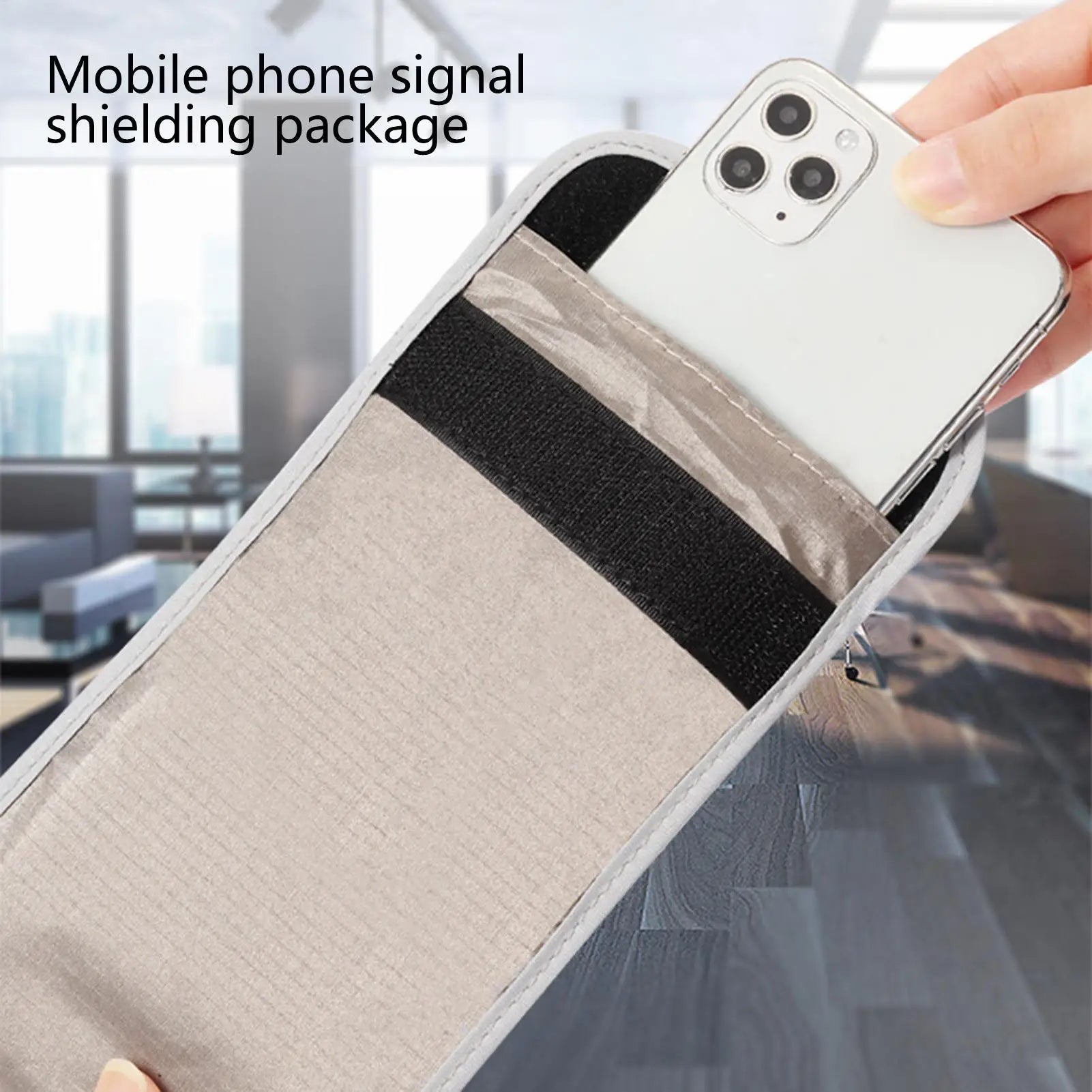 Mobile Phone RF Signal Blocker Anti-radiation Shield Case Bag Pouch