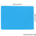 Table Protector Silicone Placemat 40x60cm Kids DIY Crafts Table Mat Heat Resistant Waterproof Non Slip Kitchen Counter Protector Zpaxo 40x30cm Blue