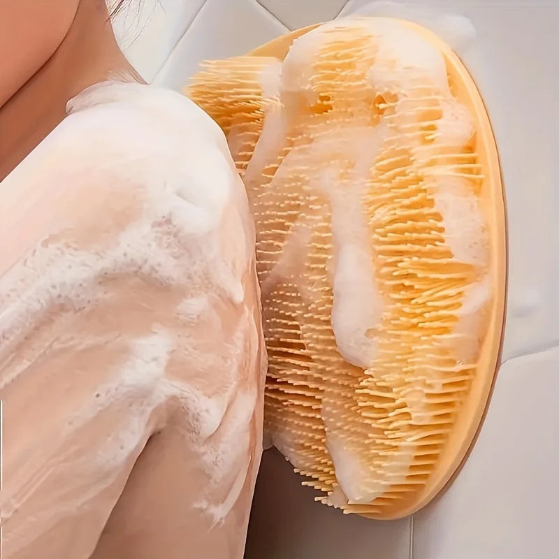 Silicone Bath Massage Pad Wall Mounted Back Scrubber Foot Massager