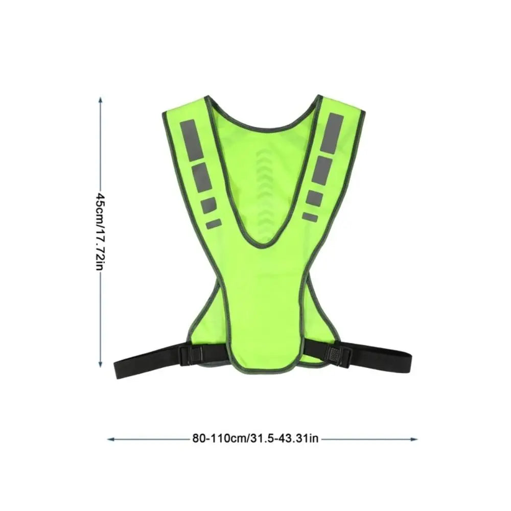 Storage Bag Reflective Vest Lightweight Night Warning Safety Jacket Zpaxo