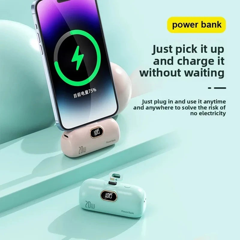 Mini Power Bank 10000mAh PowerBank Fast Charging Portable Charger for IPhone 17 16 15 14 Xiaomi Samsung Poco External Battery Zpaxo