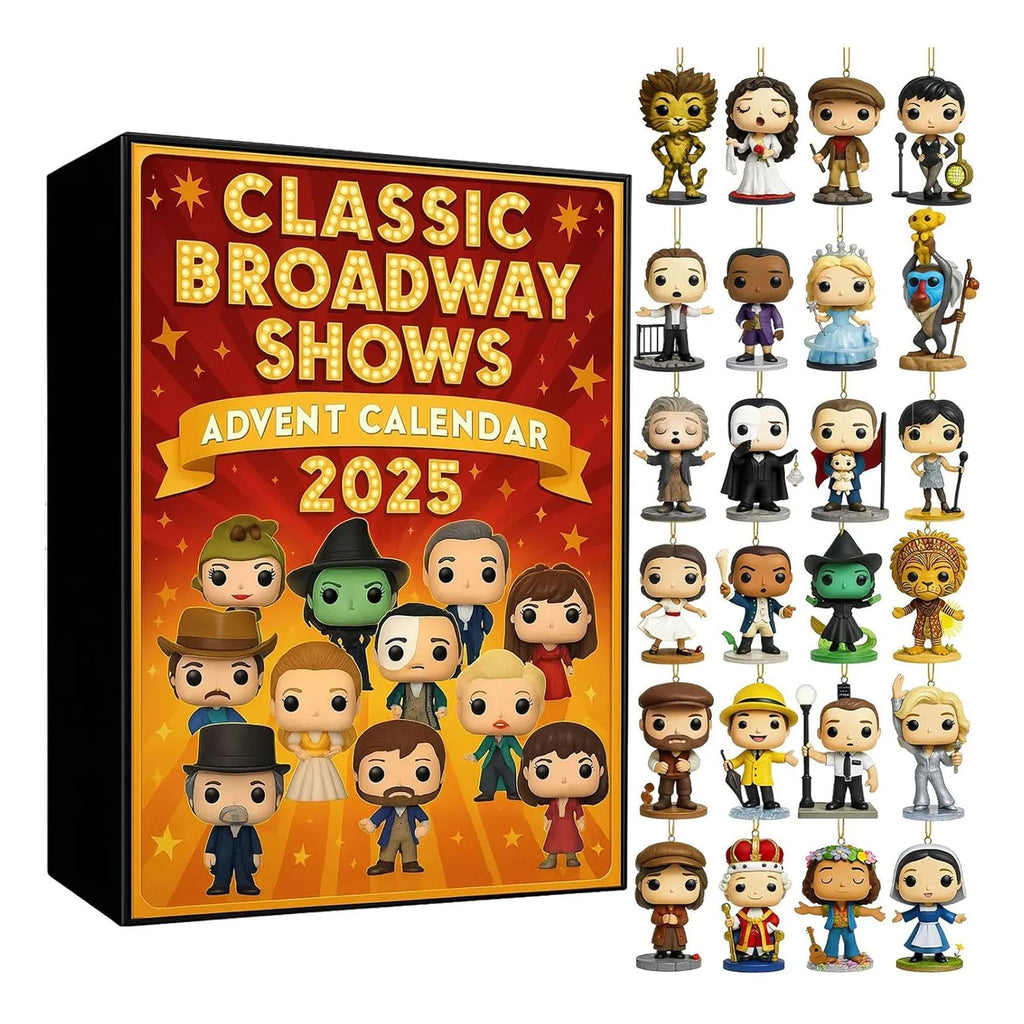 2025 24 Days Classic Broadway Shows Advent Calendar Countdown Iconic