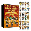 2025 24 Days Classic Broadway Shows Advent Calendar Countdown Iconic