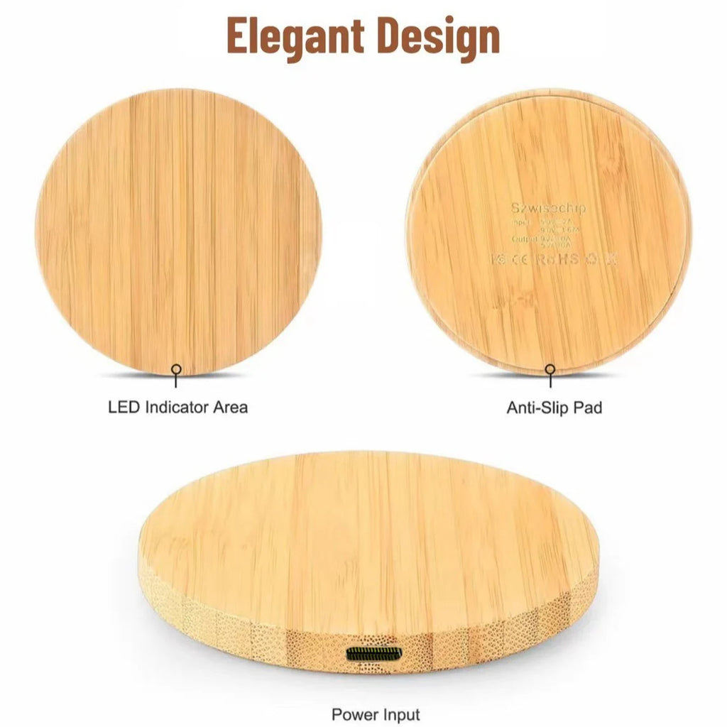 15W Qi Wireless Charger USB C Fast Charging Pad Iphone 15 14 13 12