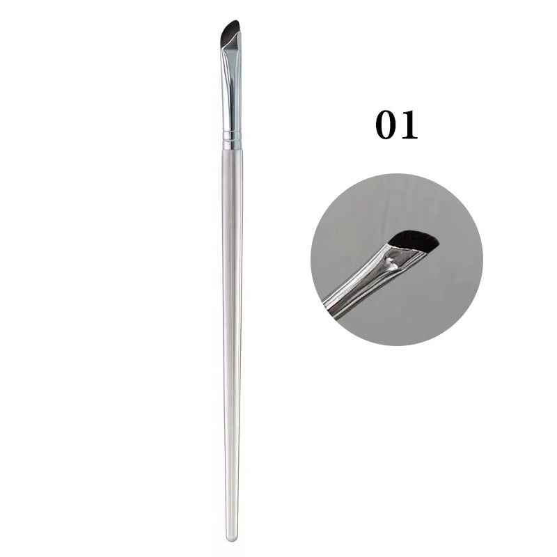 1 2 Professional Ultra Thin Angled Eye Liner Brush Fine Angle Flat Zpaxo 01