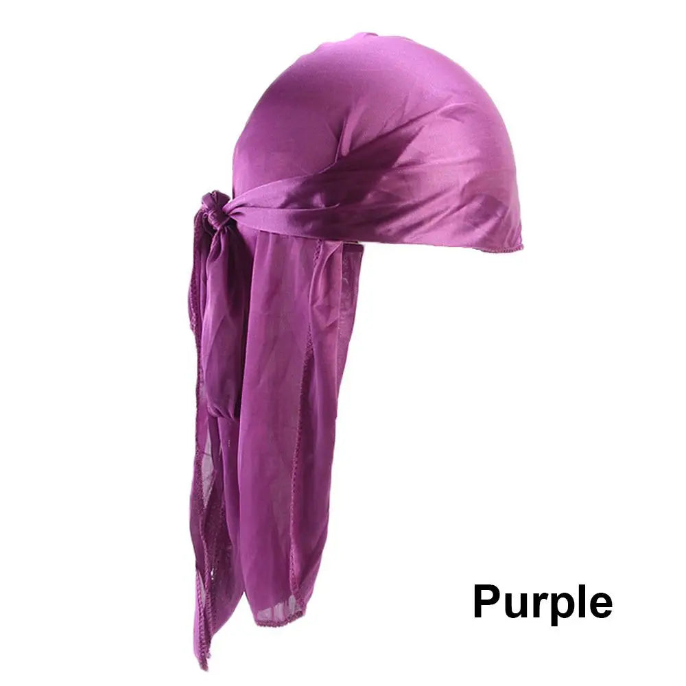 Fashion Adjustable Pre-tied Headwrap Chemo Cap Pirate Hat Bandana Zpaxo purple